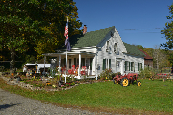 Farm House and Red Tractor