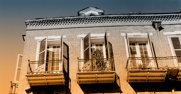 Balconies Above Chartres Street