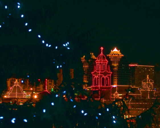 Plaza Christmas Through the Trees